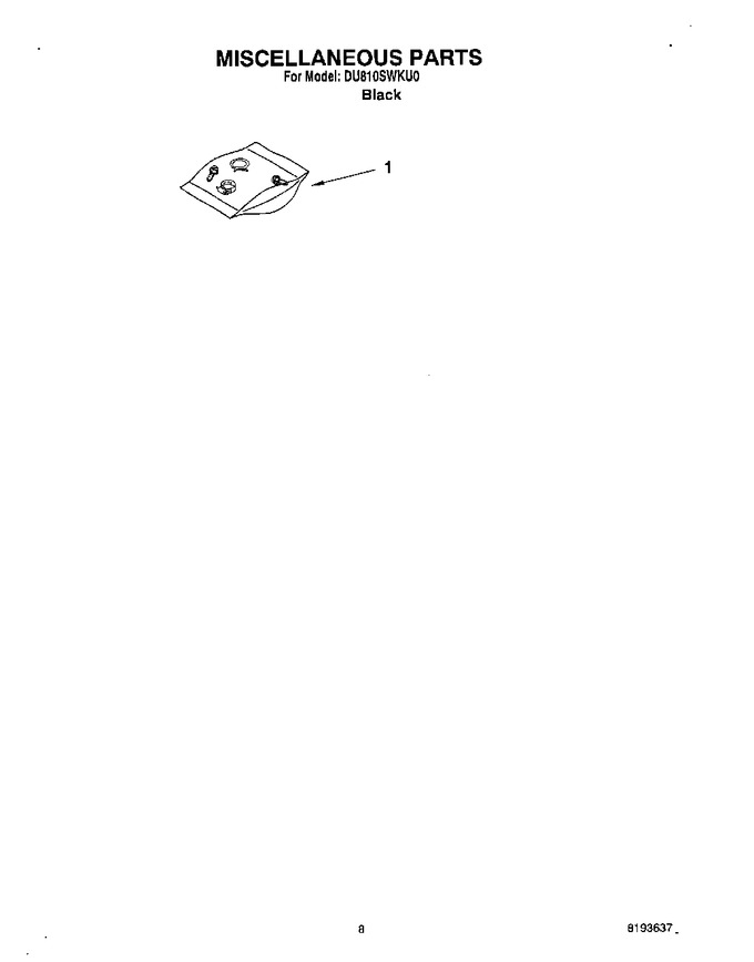 Diagram for DU810SWKU0