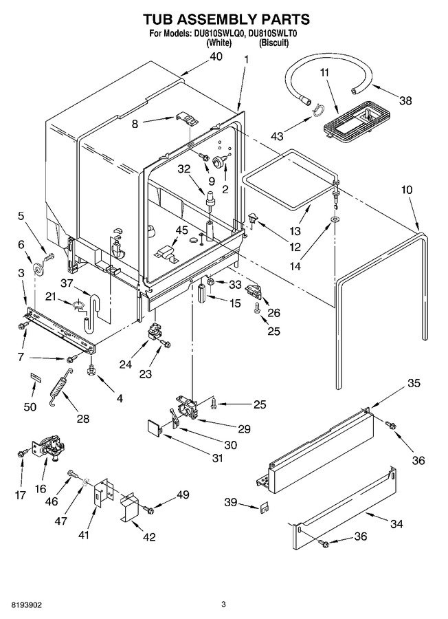 Diagram for DU810SWLT0