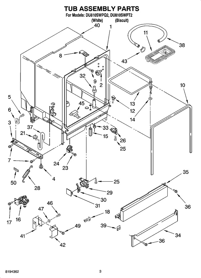 Diagram for DU810SWPT2