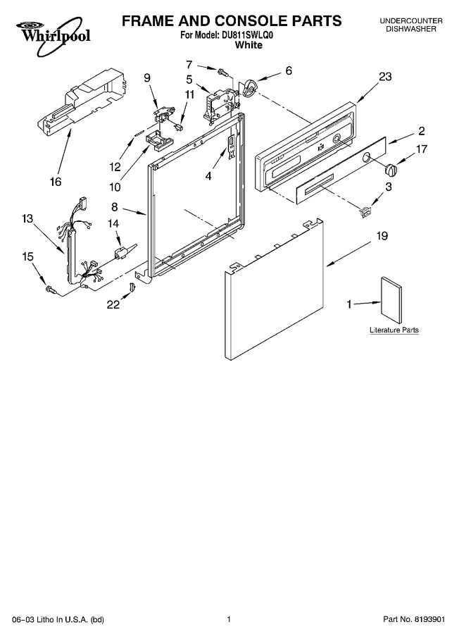 Diagram for DU811SWLQ0