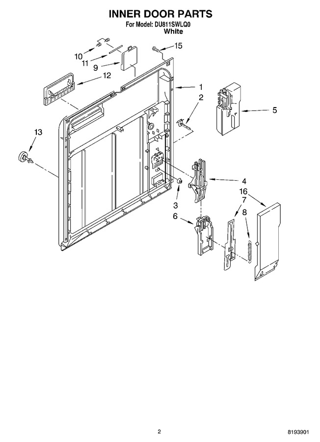 Diagram for DU811SWLQ0