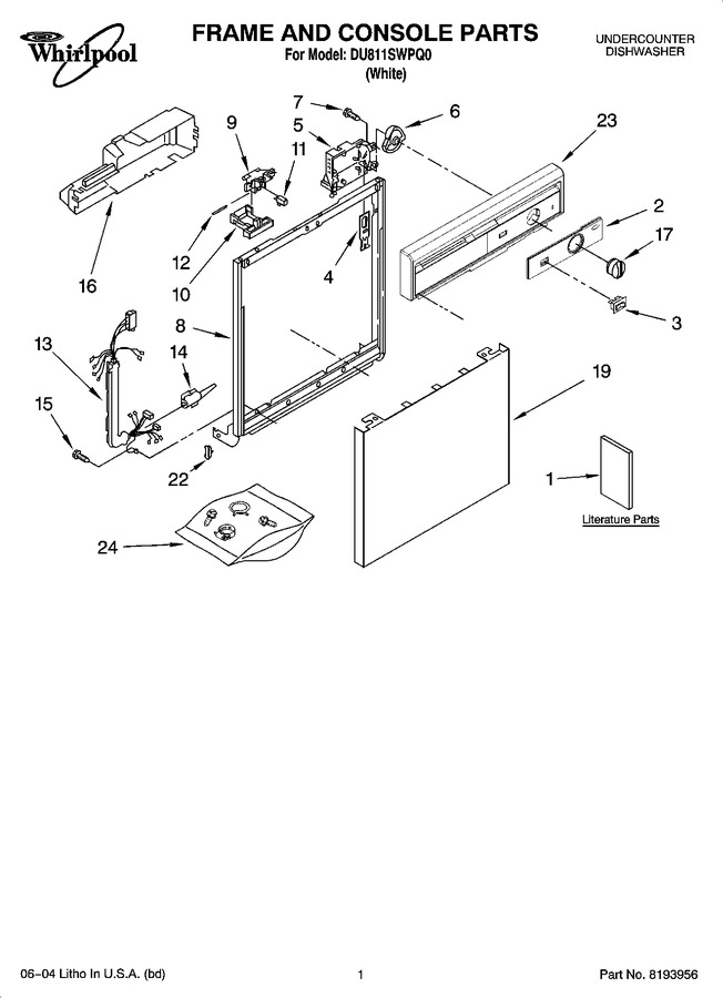Diagram for DU811SWPQ0