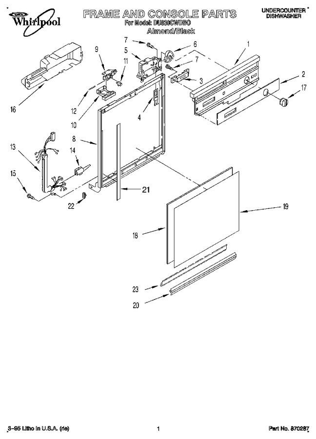 Diagram for DU830CWDB0