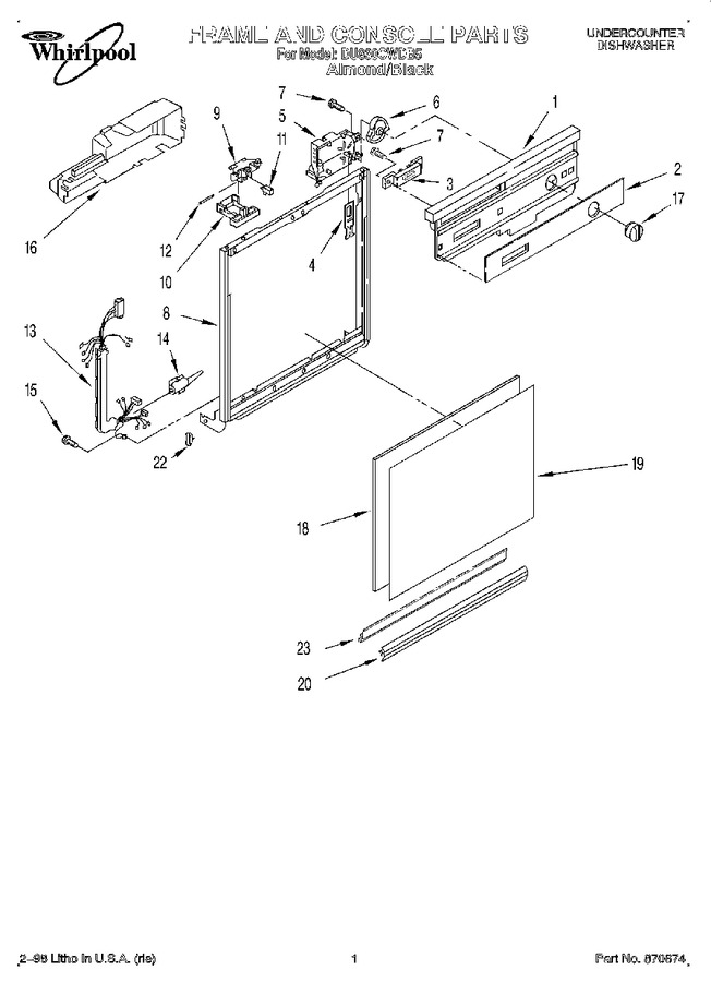 Diagram for DU830CWDB5