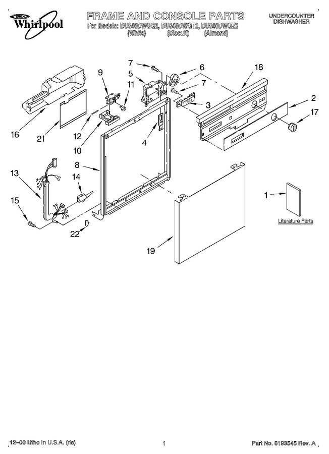 Diagram for DU840DWGZ2
