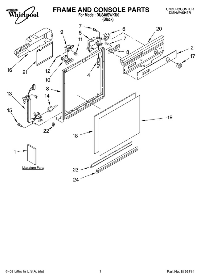 Diagram for DU840SWKU0