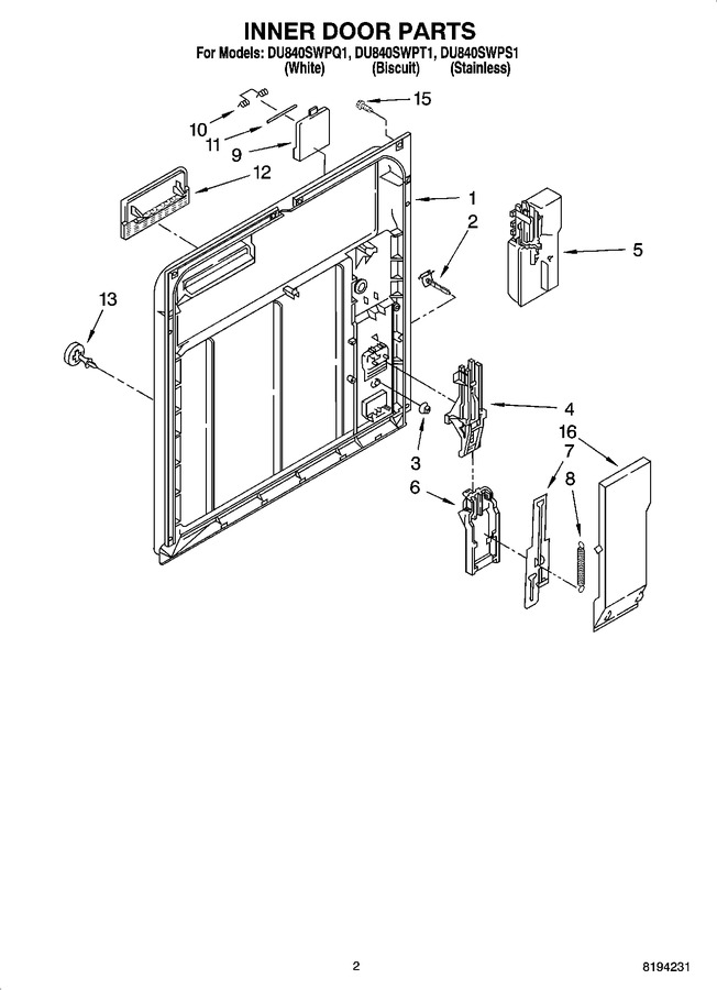 Diagram for DU840SWPT1