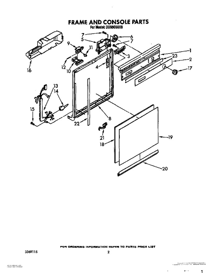 Diagram for DU8500XX0