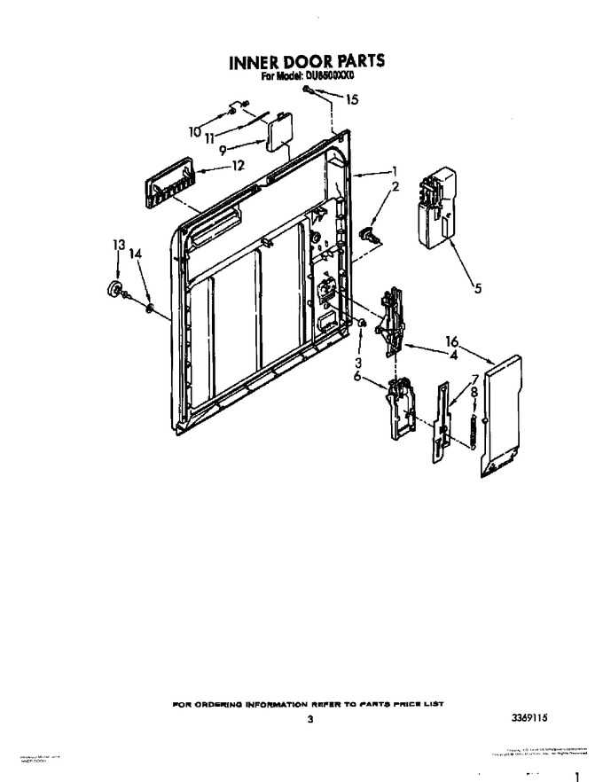 Diagram for DU8500XX0