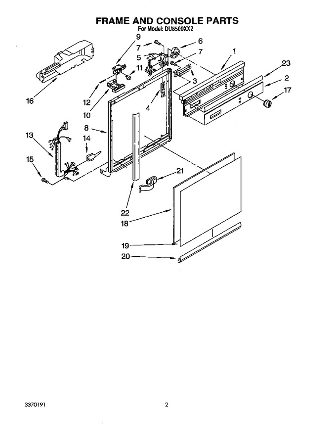 Diagram for DU8500XX2
