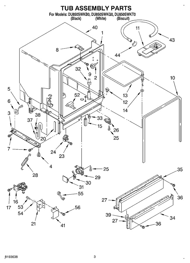 Diagram for DU850SWKT0