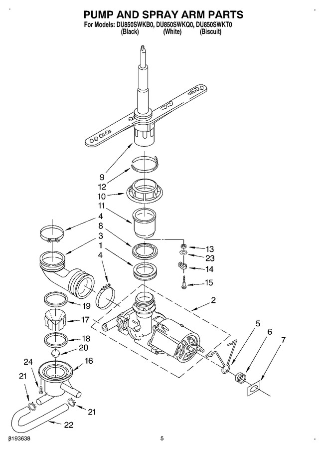 Diagram for DU850SWKT0