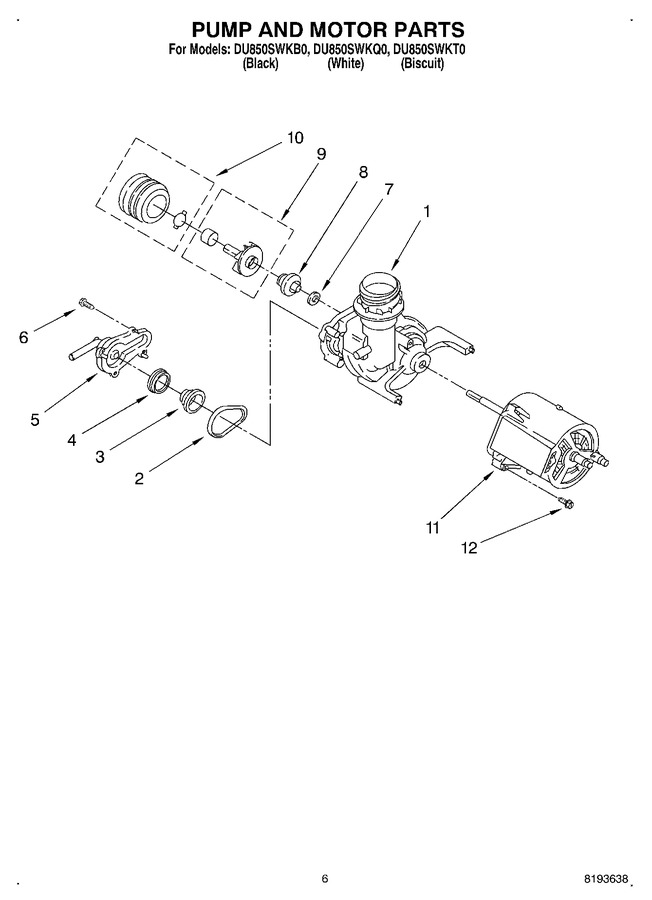 Diagram for DU850SWKQ0