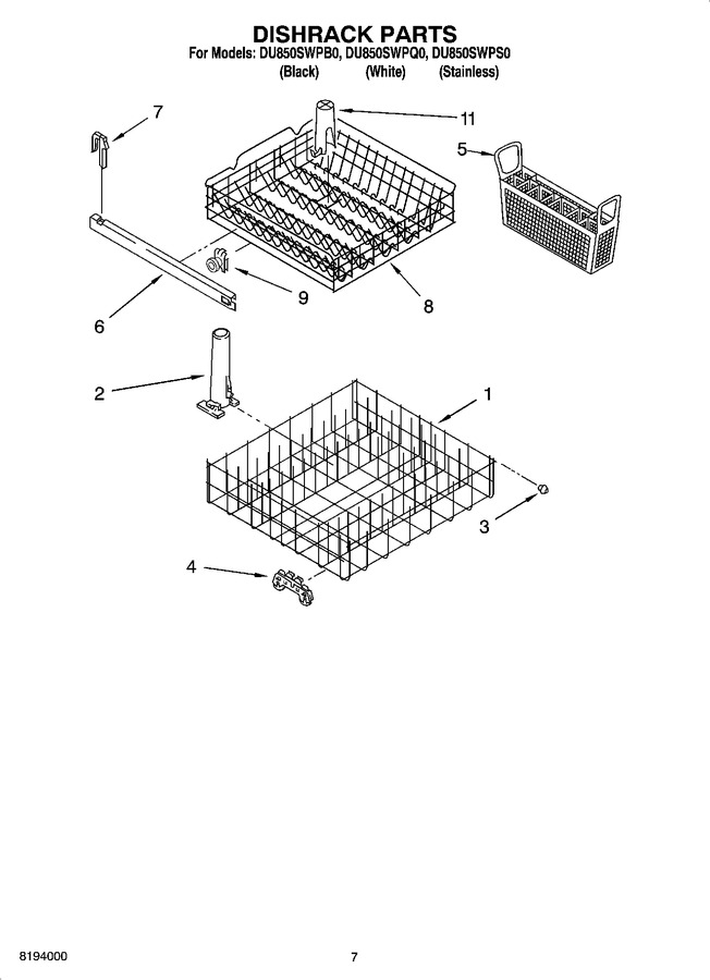 Diagram for DU850SWPQ0