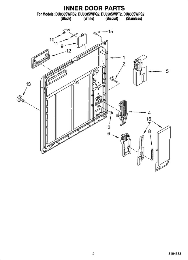 Diagram for DU850SWPQ2