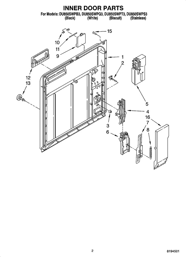 Diagram for DU850SWPB3