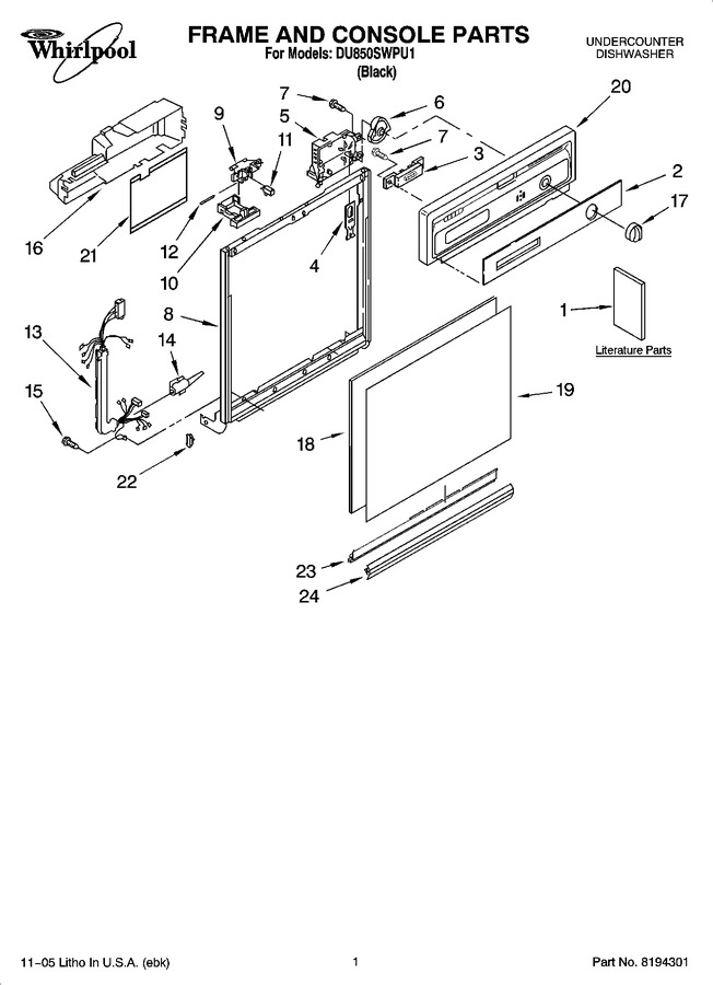 Diagram for DU850SWPU1