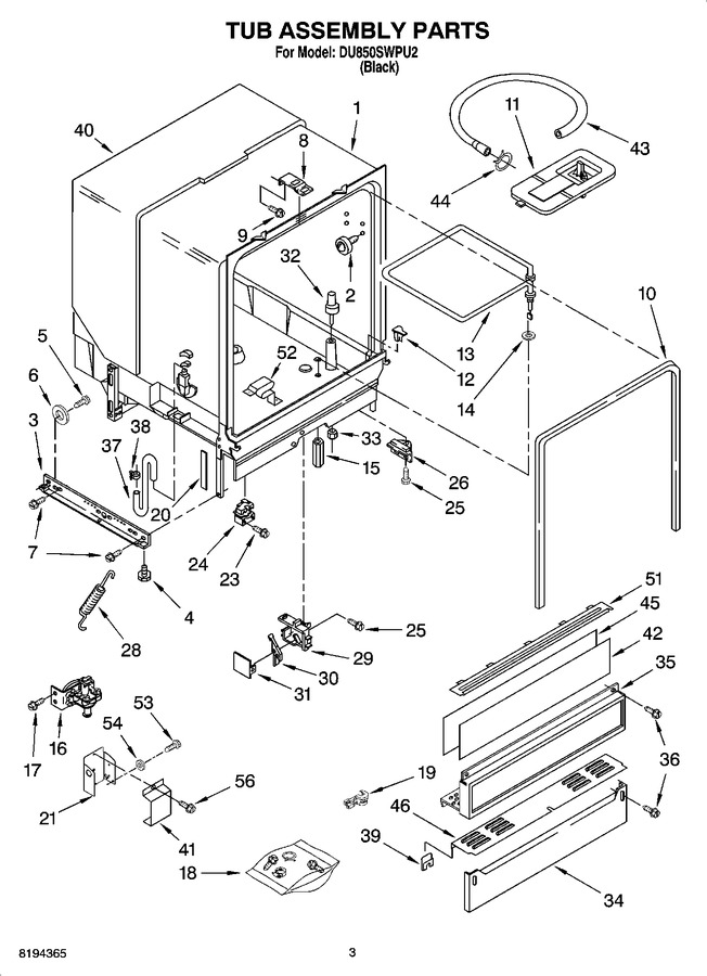 Diagram for DU850SWPU2