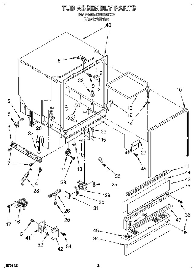 Diagram for DU8550XB0