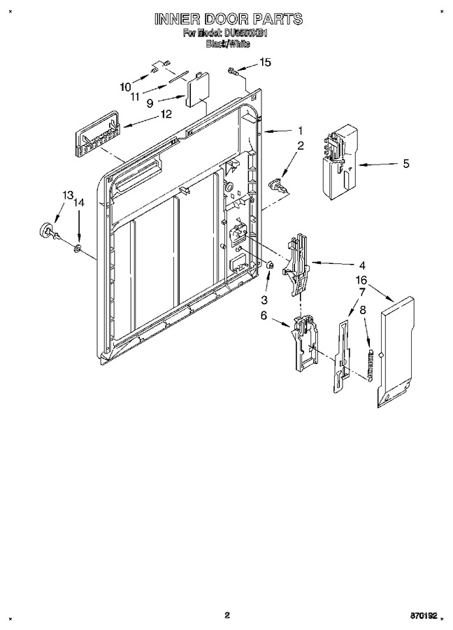 Diagram for DU8550XB1