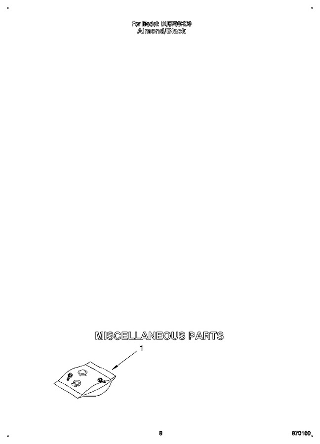 Diagram for DU8700XB0
