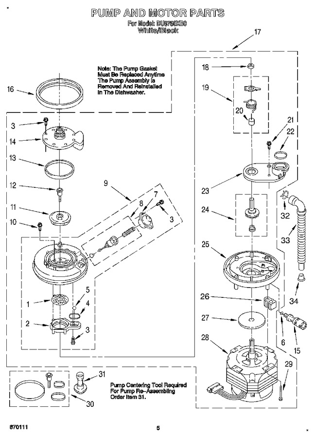 Diagram for DU8750XB0