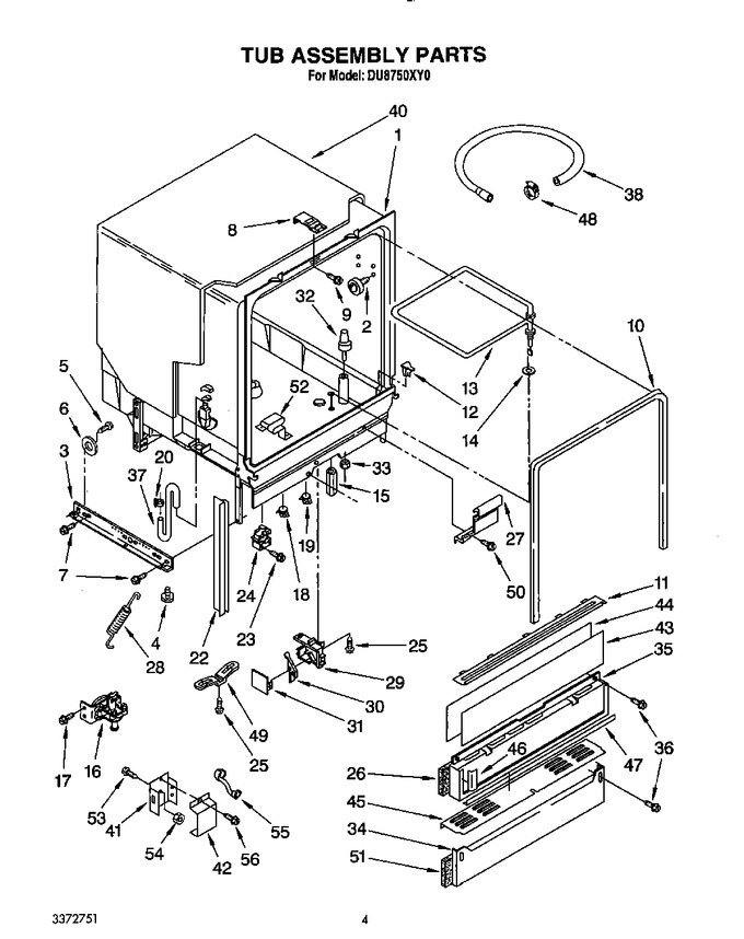 Diagram for DU8750XY0