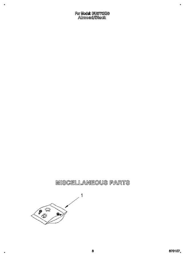 Diagram for DU8770XB0