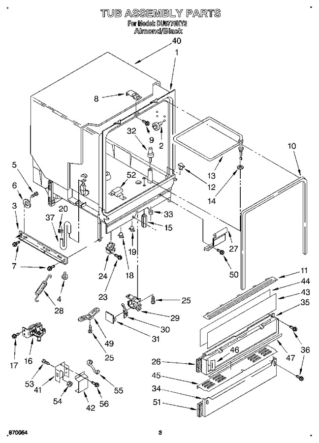 Diagram for DU8770XY2