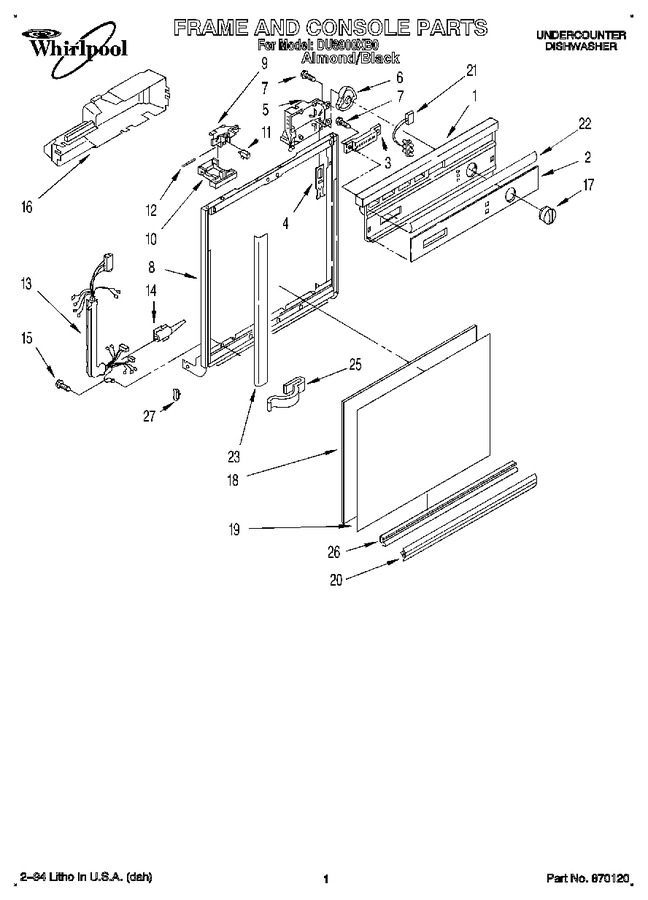 Diagram for DU8900XB0