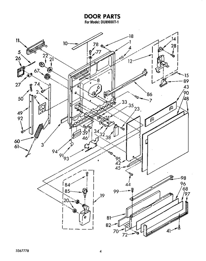 Diagram for DU8900XT1