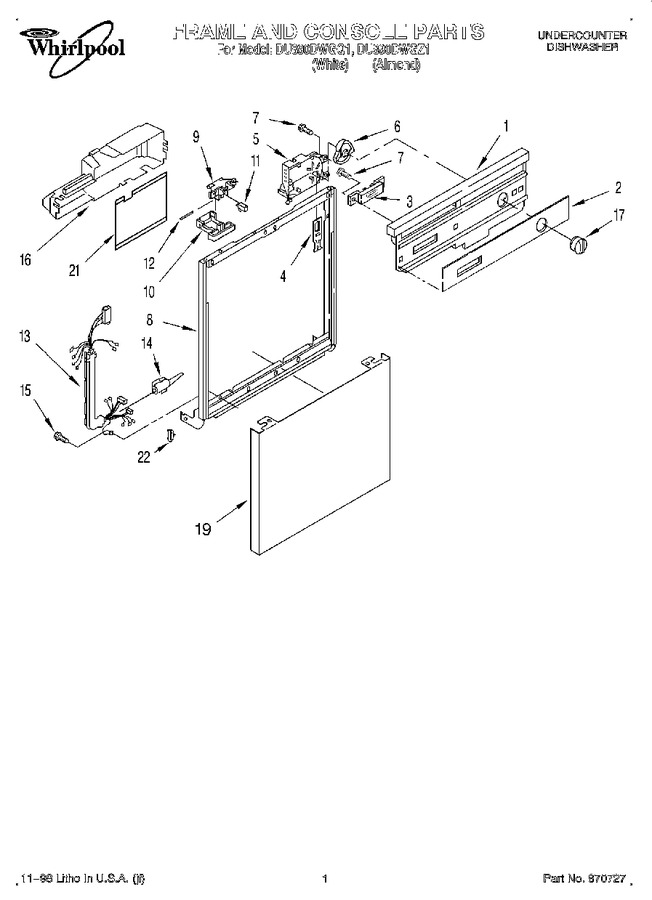 Diagram for DU890DWGZ1
