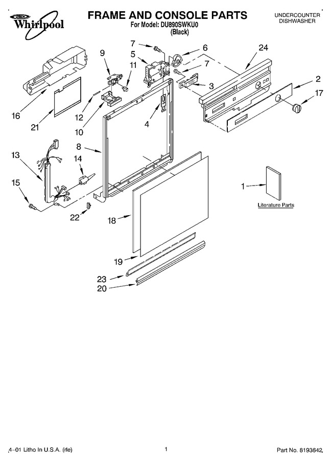 Diagram for DU890SWKU0