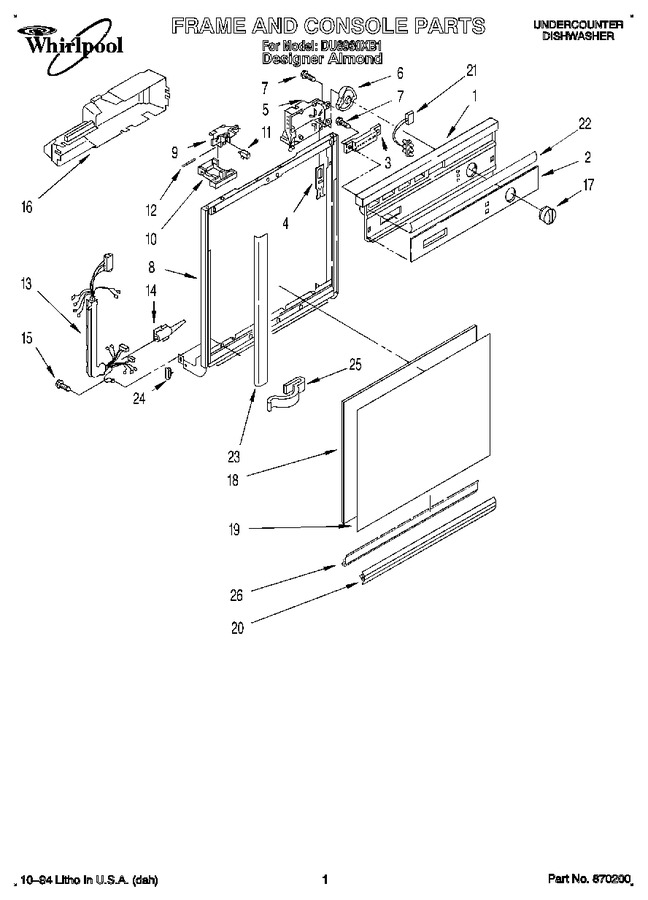 Diagram for DU8960XB1