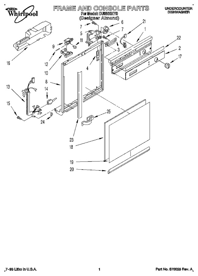 Diagram for DU8960XY0