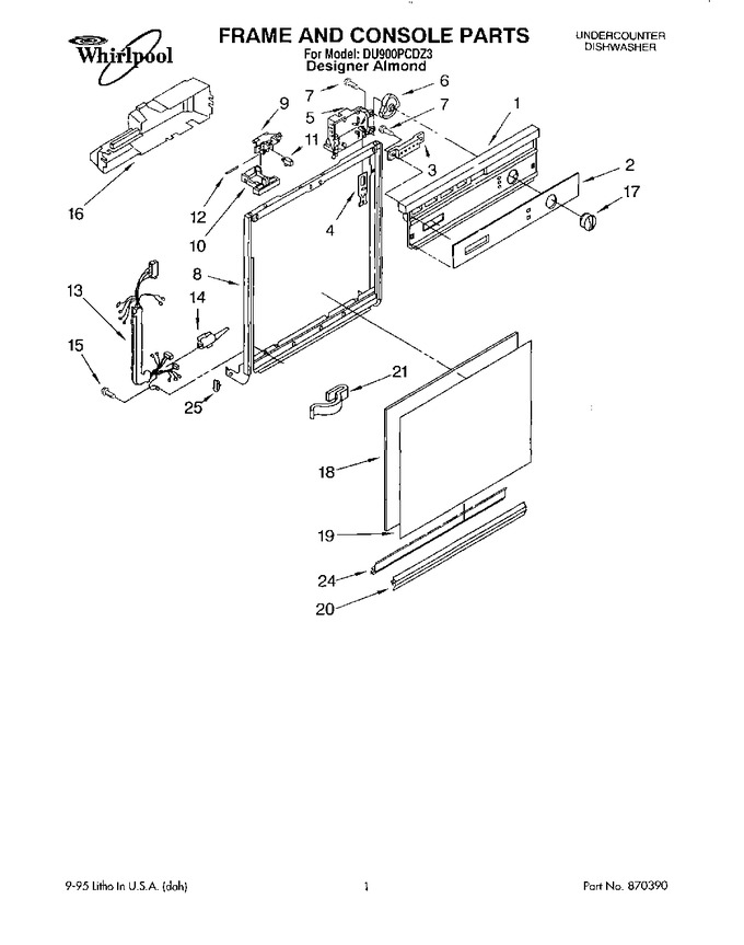 Diagram for DU900PCDZ3