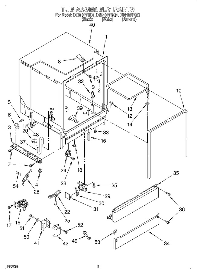 Diagram for DU910PFGZ1