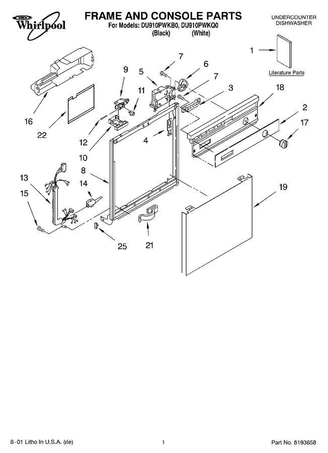 Diagram for DU910PWKB0