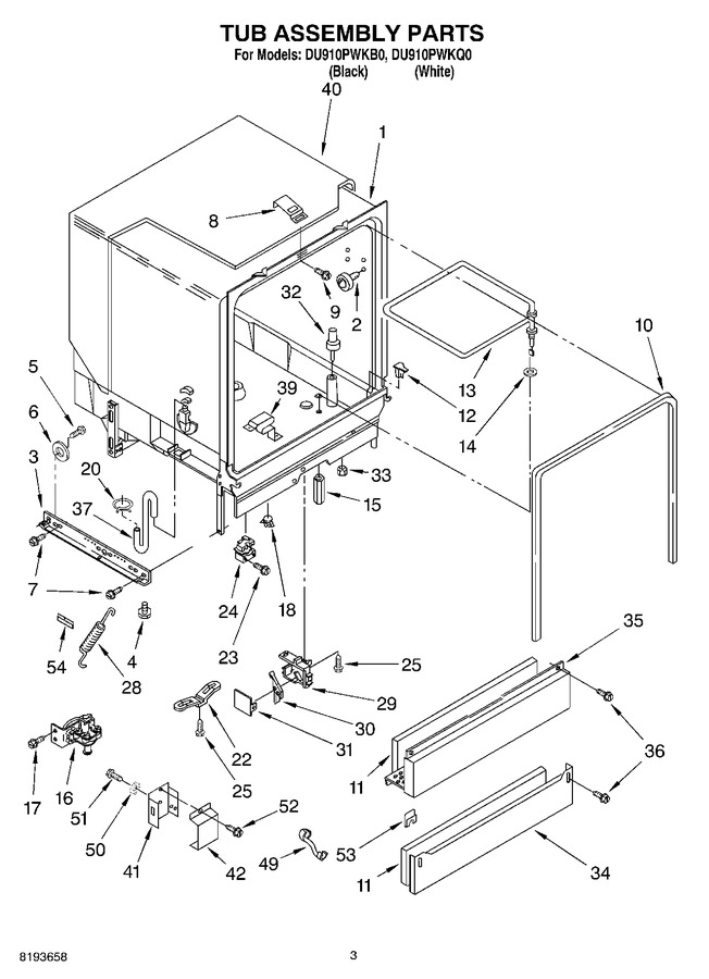 Diagram for DU910PWKB0
