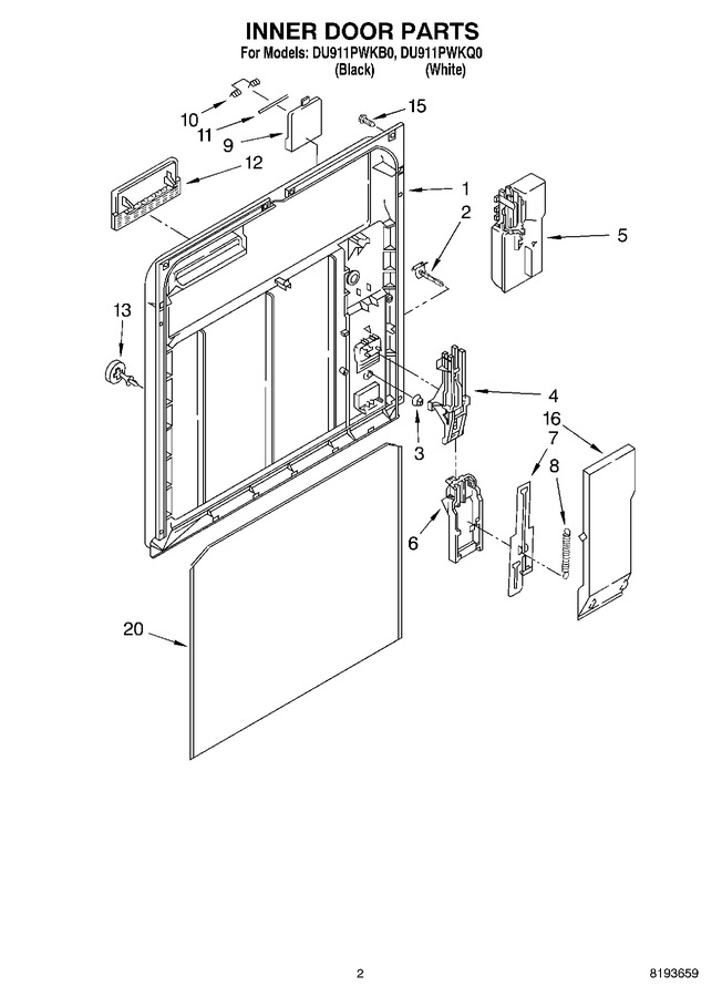 Diagram for DU911PWKQ0