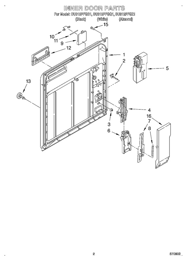 Diagram for DU912PFGQ1
