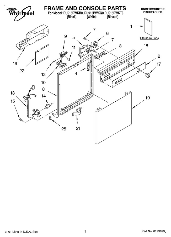 Diagram for DU915PWKT0