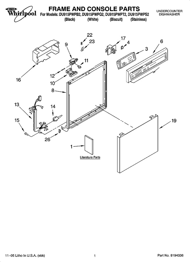 Diagram for DU915PWPT2