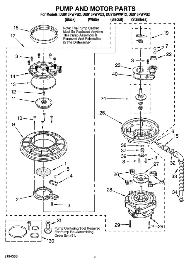 Diagram for DU915PWPB2