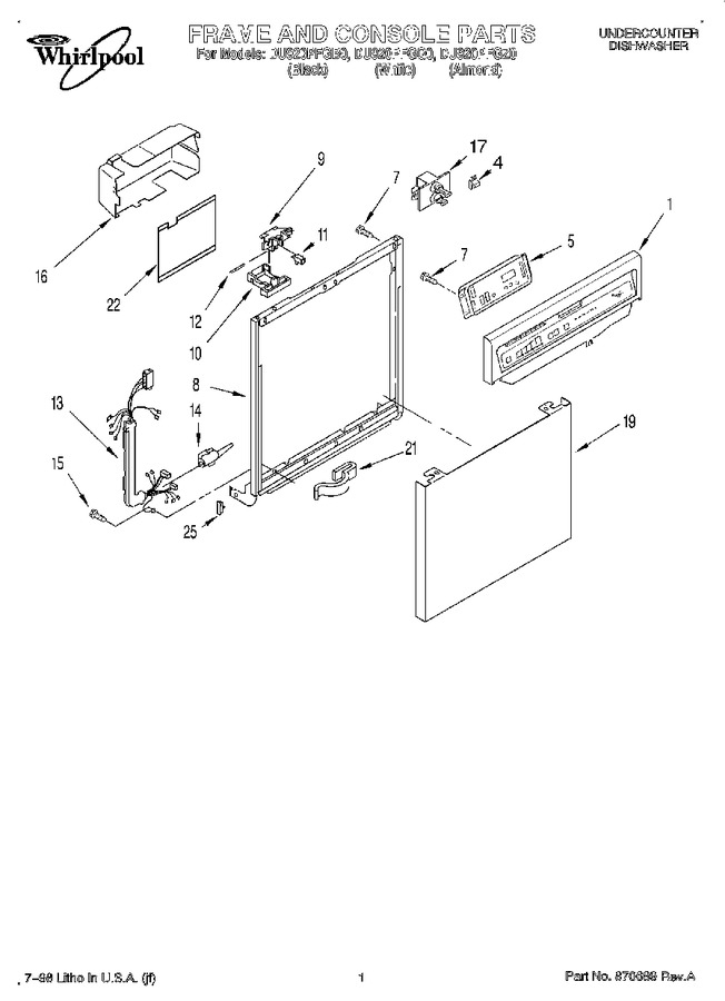 Diagram for DU920PFGB0