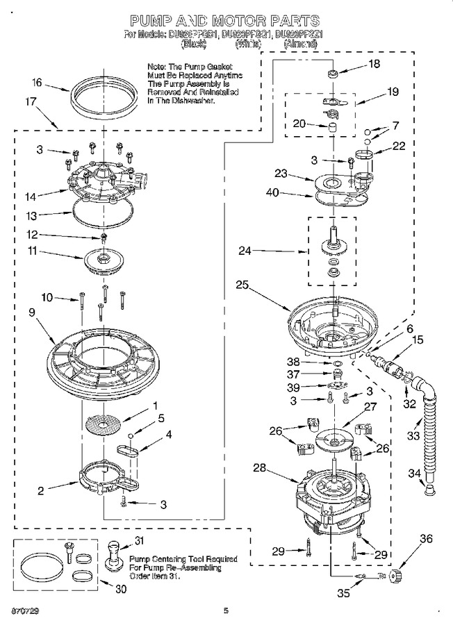 Diagram for DU920PFGZ1