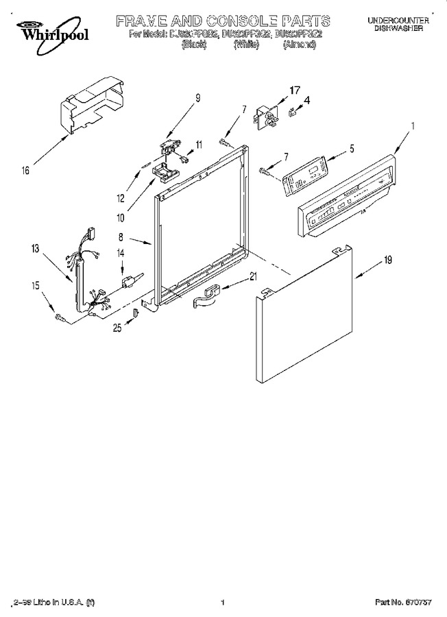 Diagram for DU920PFGB2