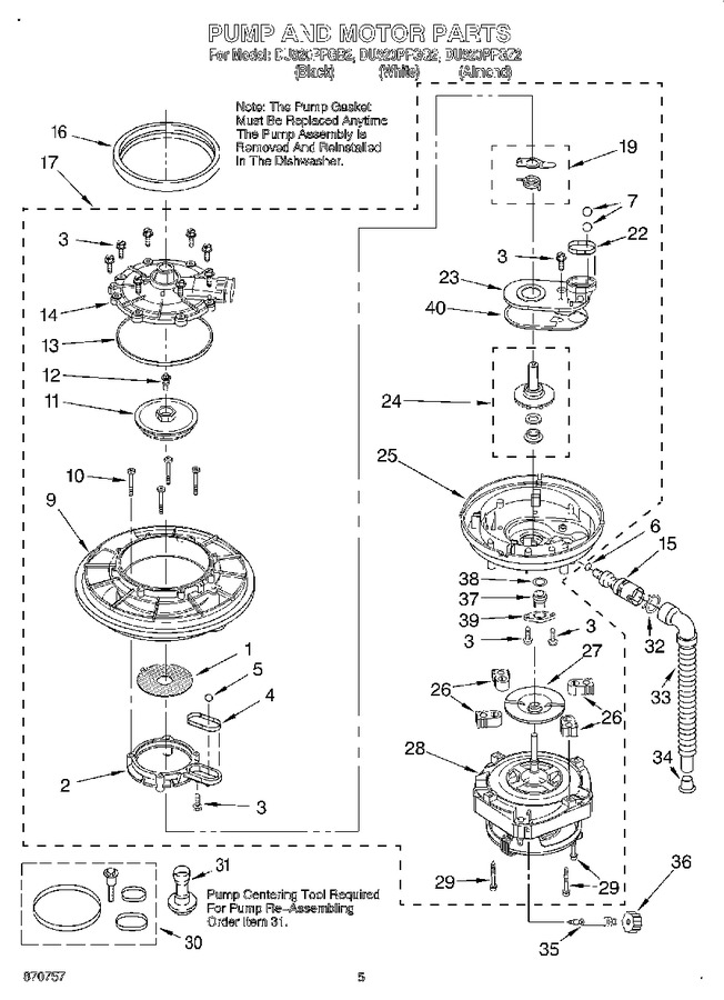 Diagram for DU920PFGB2