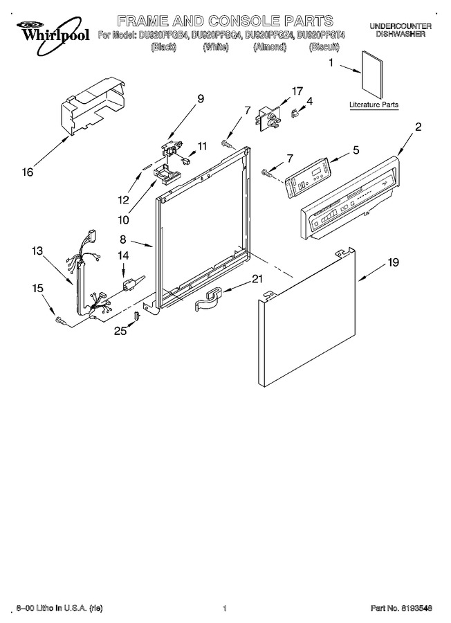 Diagram for DU920PFGQ4