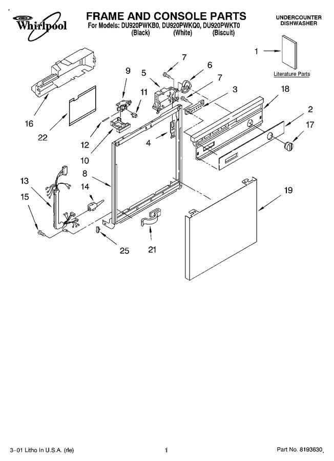 Diagram for DU920PWKQ0